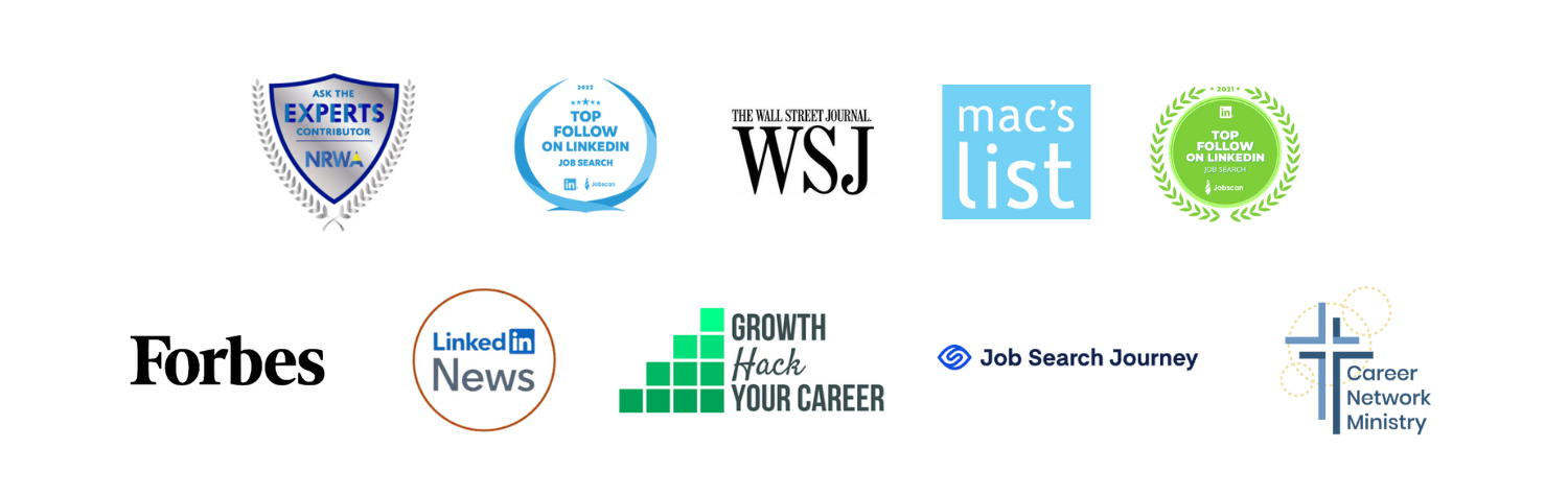 Publication and media logos featuring Traction Resume